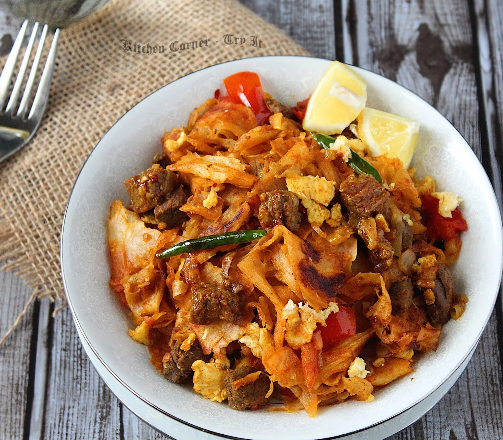 Mutton Kottu Roti Parotta